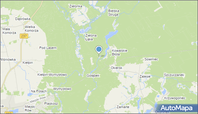 mapa Kiełpiński Most, Kiełpiński Most na mapie Targeo